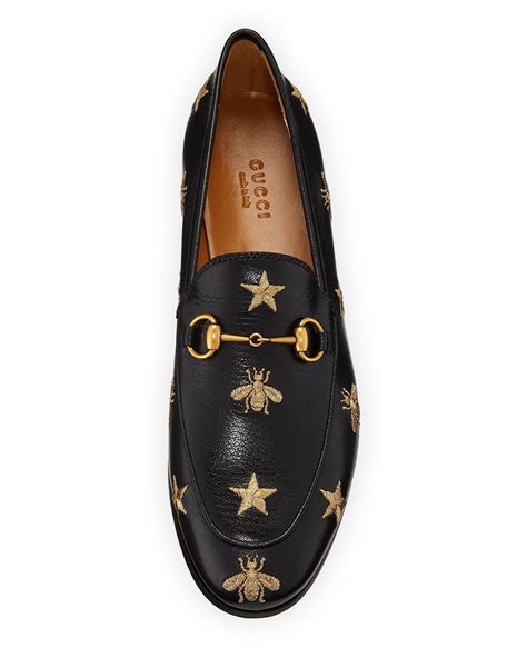 gucci star and bee loafer|gucci harald platform loafers.